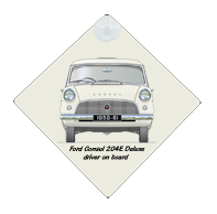 Ford Consul 204E Deluxe 1959-61 Car Window Hanging Sign